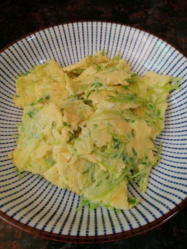 簡簡單單也不失美味~~松柳苗炒雞蛋的做法-家常味炒菜譜