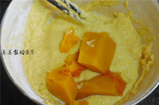 玉米南瓜蒸糕的做法-甜味蒸菜譜