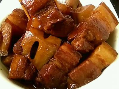 五花肉燒蓮藕的做法-咸鮮味燒菜譜