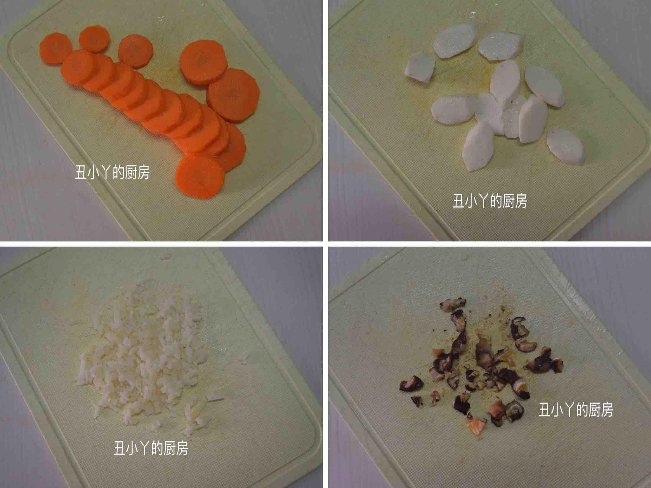 紅蘿卜+山藥+馬蹄蒸肉餅+蒸蛋的做法-家常味蒸菜譜