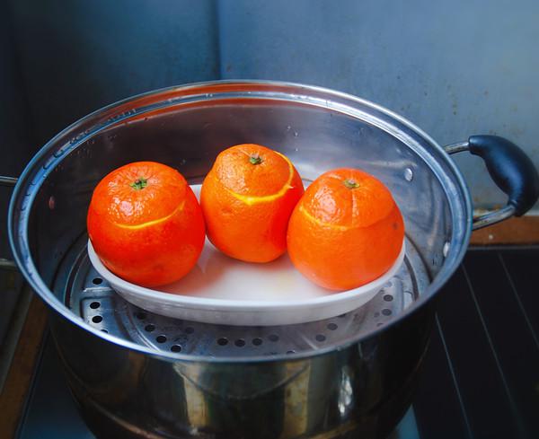 鮮橙蒸蛋的做法-果味蒸菜譜