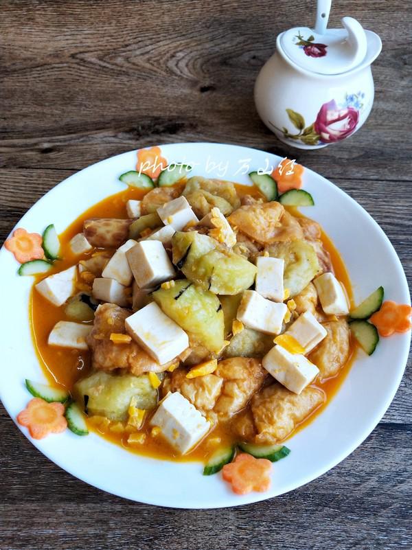 蟹黃醬燴菜的做法-咸鮮味燴菜譜