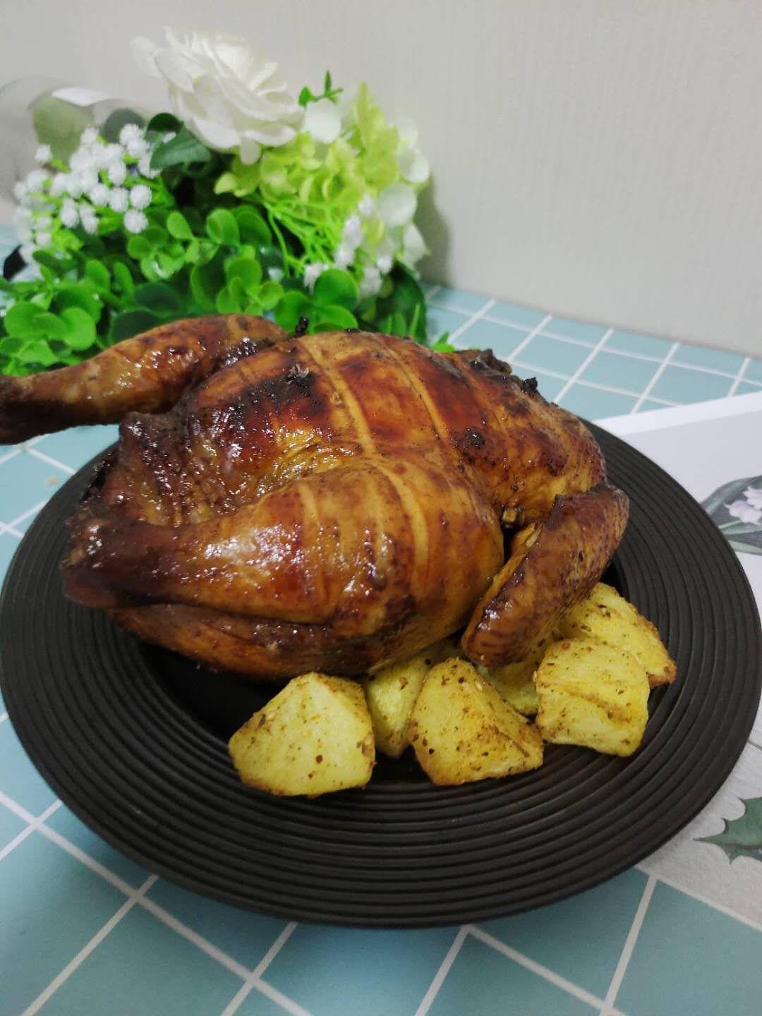 超簡單的脆皮蜂蜜醬油烤雞的做法-咸鮮味烤菜譜
