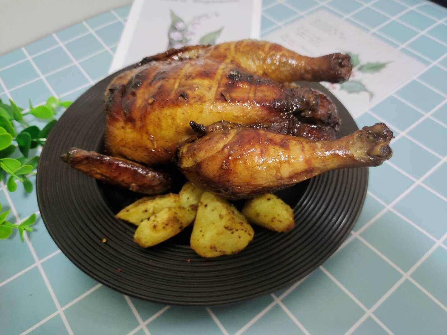 超簡單的脆皮蜂蜜醬油烤雞的做法-咸鮮味烤菜譜