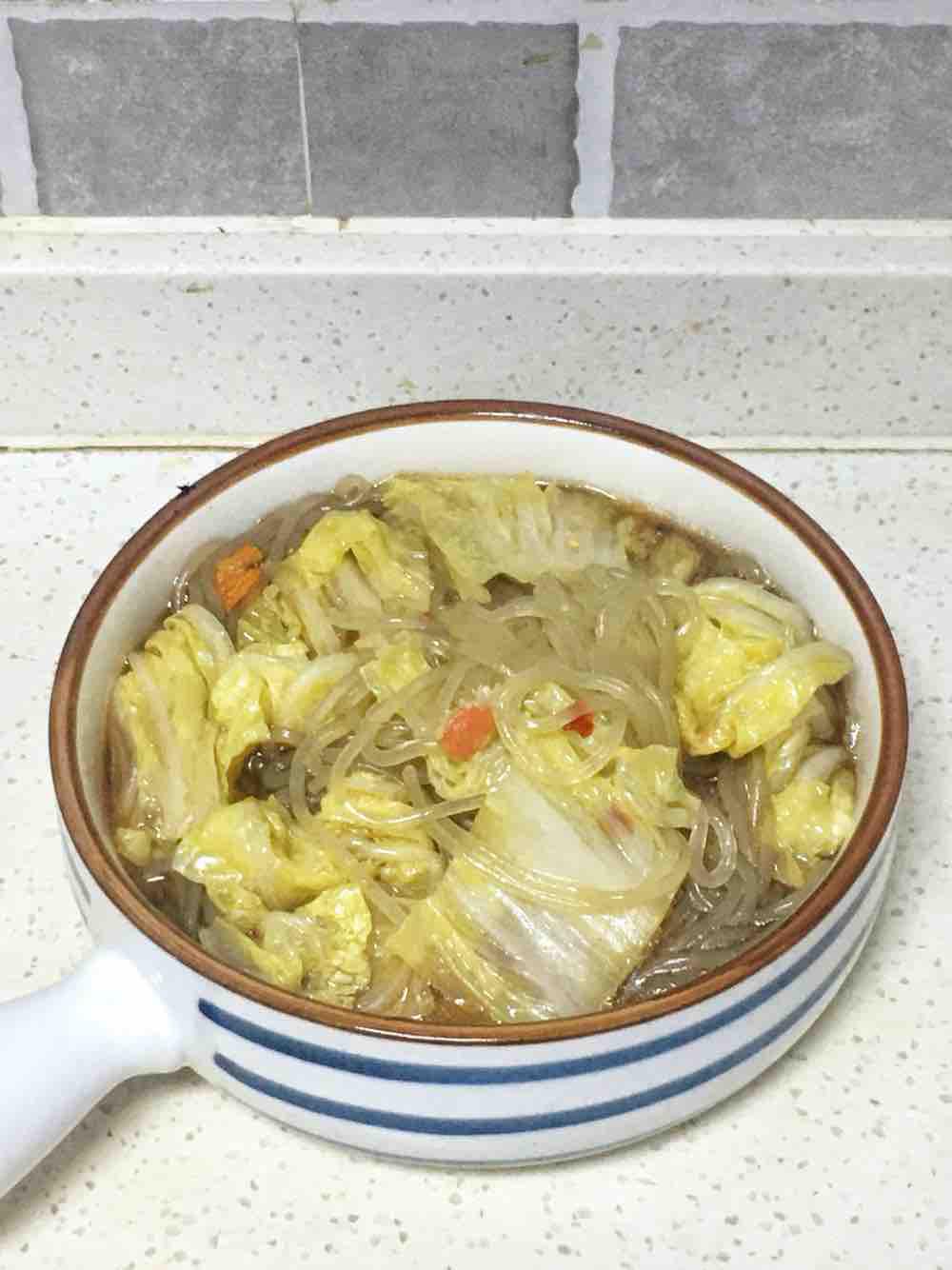 白菜粉絲湯的做法-家常味煮菜譜