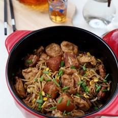 豆芽豆腐果燒五花肉的作法-家常味燒食譜