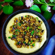 茄子雞蛋羹的做法-咸鮮味蒸菜譜