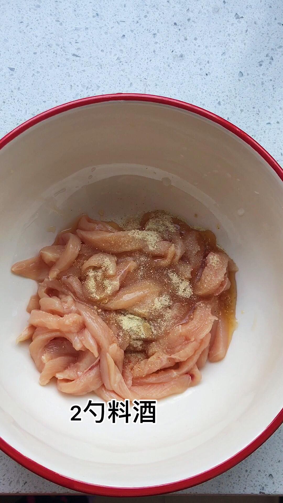 蒜薹炒雞絲的做法-家常味炒菜譜