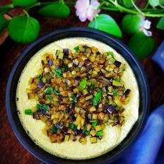 茄子雞蛋羹的做法-咸鮮味蒸菜譜