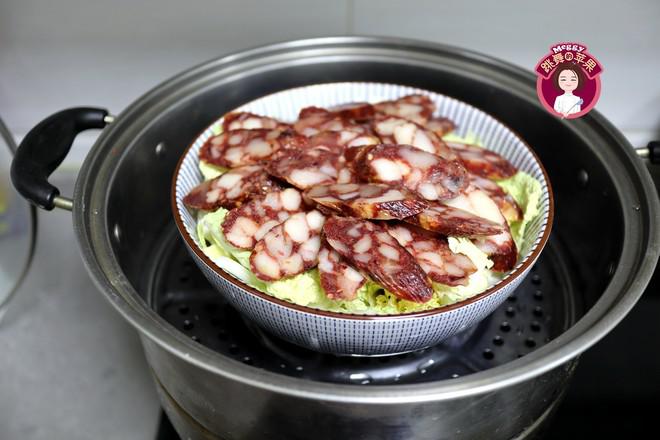 臘腸蒸娃娃菜的做法-其它口味蒸菜譜