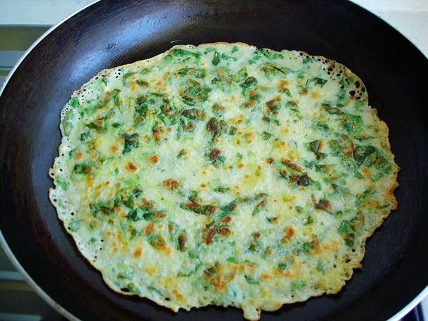 荊芥雞蛋餅的做法-家常味煎菜譜