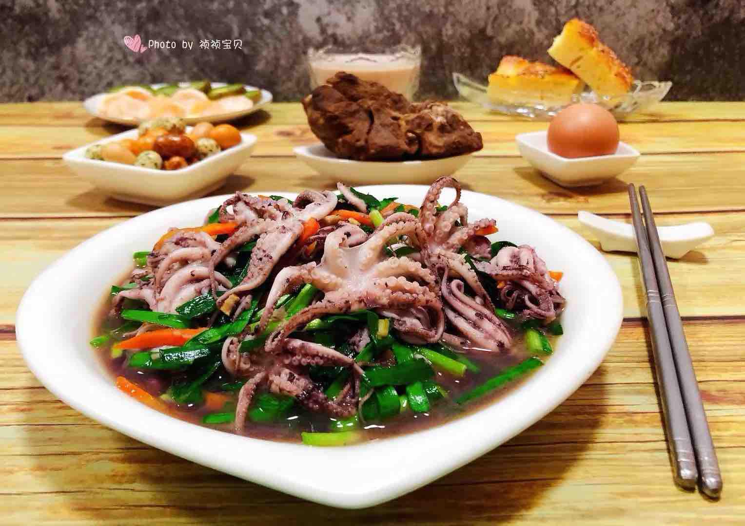 爆炒章魚的做法-家常味炒菜譜