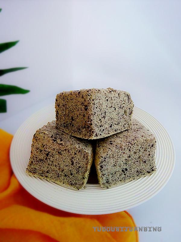 黑芝麻蒸蛋糕的做法-甜味蒸菜譜