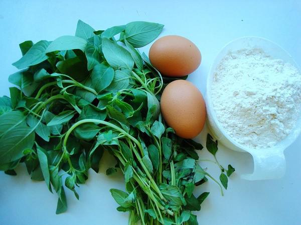 荊芥雞蛋餅的做法-家常味煎菜譜