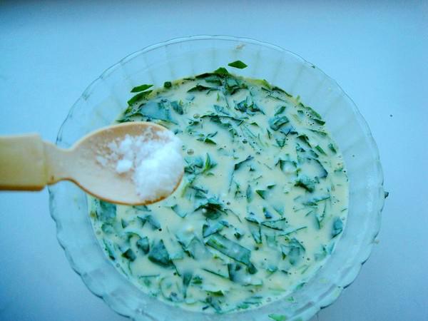 荊芥雞蛋餅的做法-家常味煎菜譜