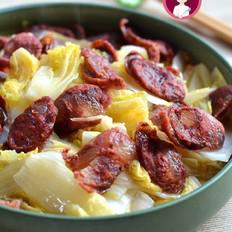 臘腸蒸娃娃菜的做法-其它口味蒸菜譜