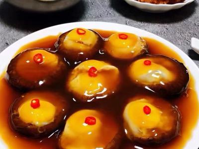 香菇蒸鵪鶉蛋的做法-咸鮮味蒸菜譜