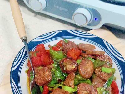 菜椒炒臘腸的做法-家常味炒菜譜