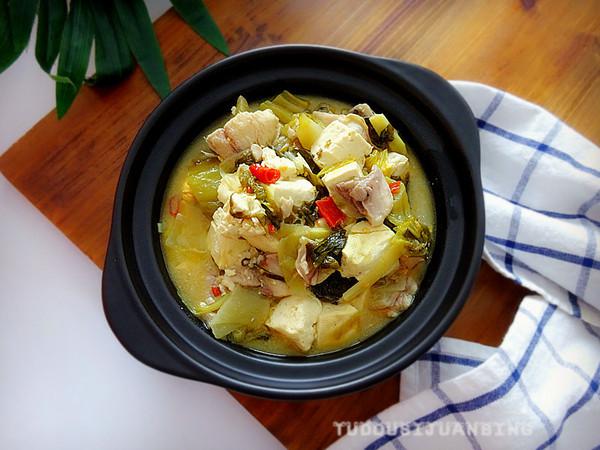 酸菜魚燉豆腐的做法-咸鮮味煮菜譜