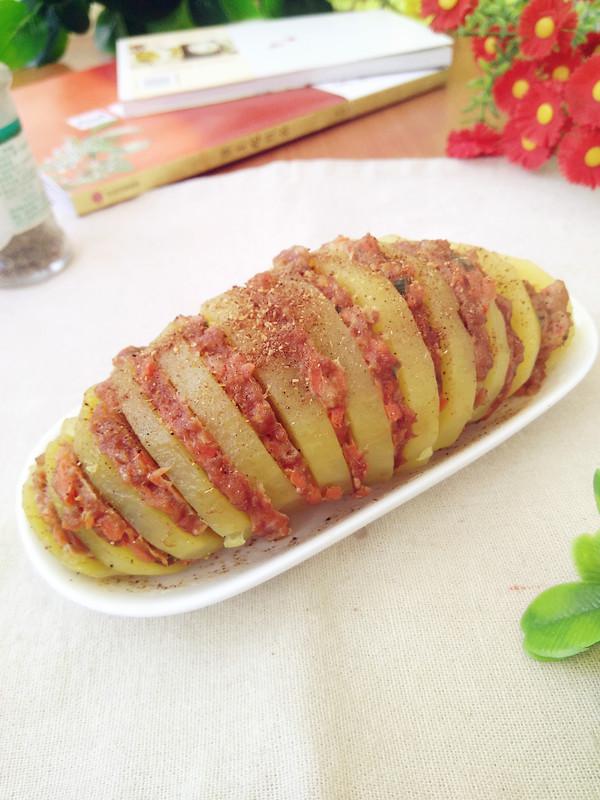 蒸制版風琴土豆的做法-咸鮮味蒸菜譜