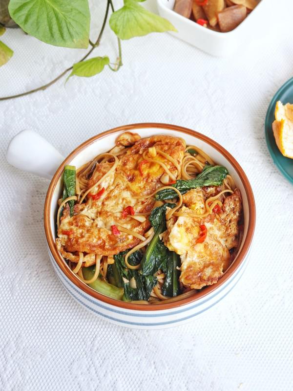 荷包蛋燜面的做法-家常味煮菜譜