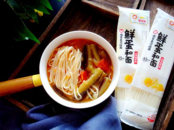 西紅柿茄子面的做法-咸鮮味煮菜譜