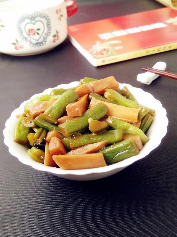 醬香豆角杏鮑菇的做法-家常味燒菜譜