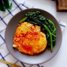 蔬菜煎蛋的做法-咸鮮味煎菜譜