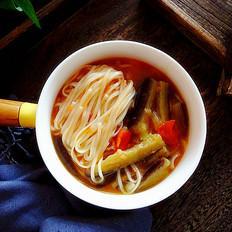 西紅柿茄子面的做法-咸鮮味煮菜譜