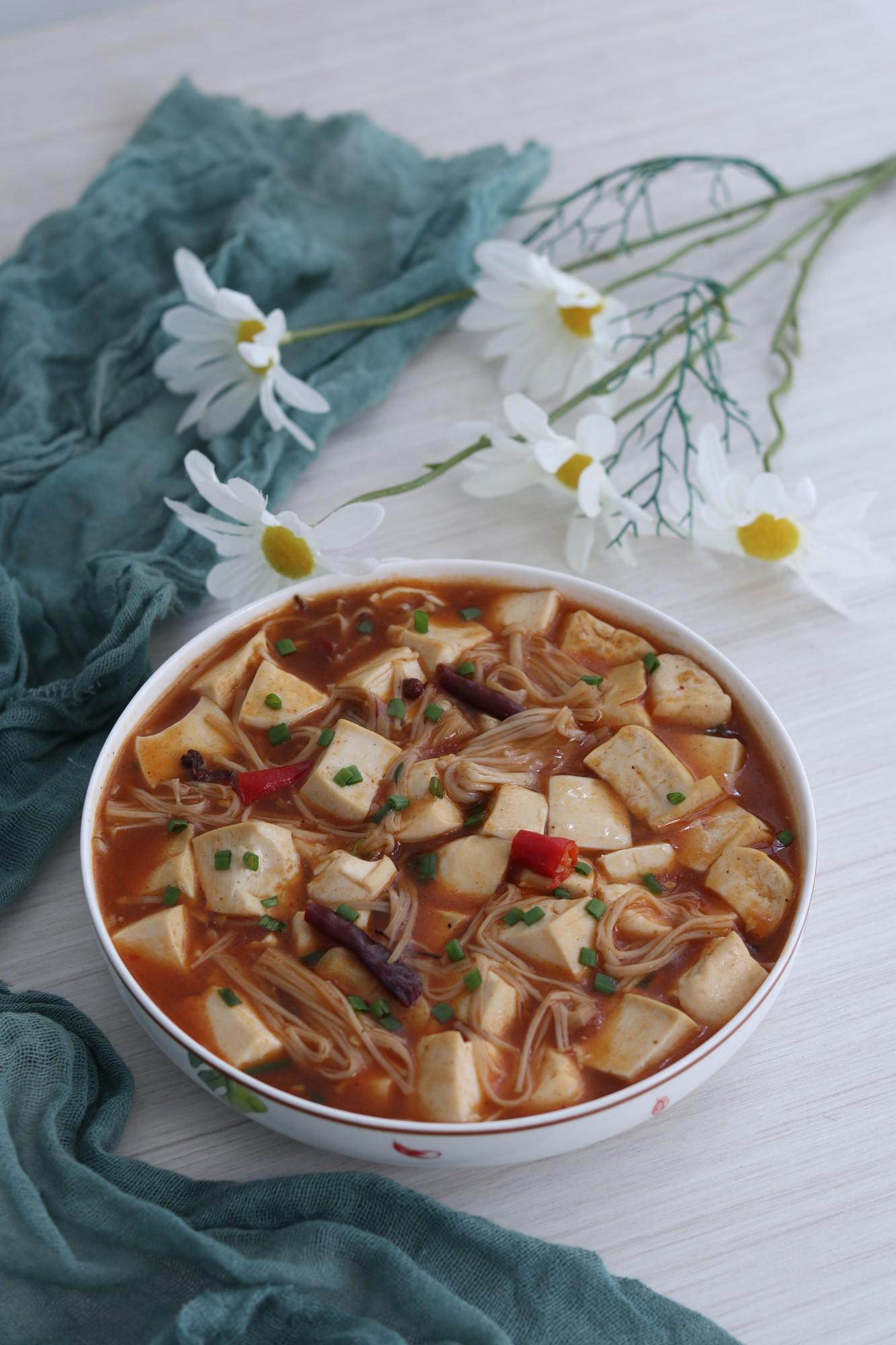 麻辣豆腐。的做法-家常味煮菜譜