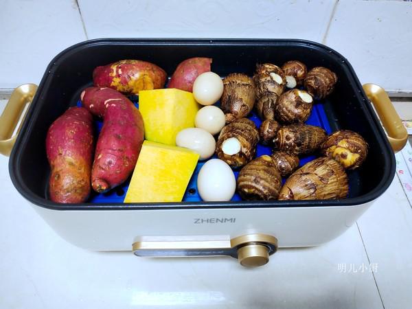 清蒸地瓜芋頭的做法-家常味蒸菜譜