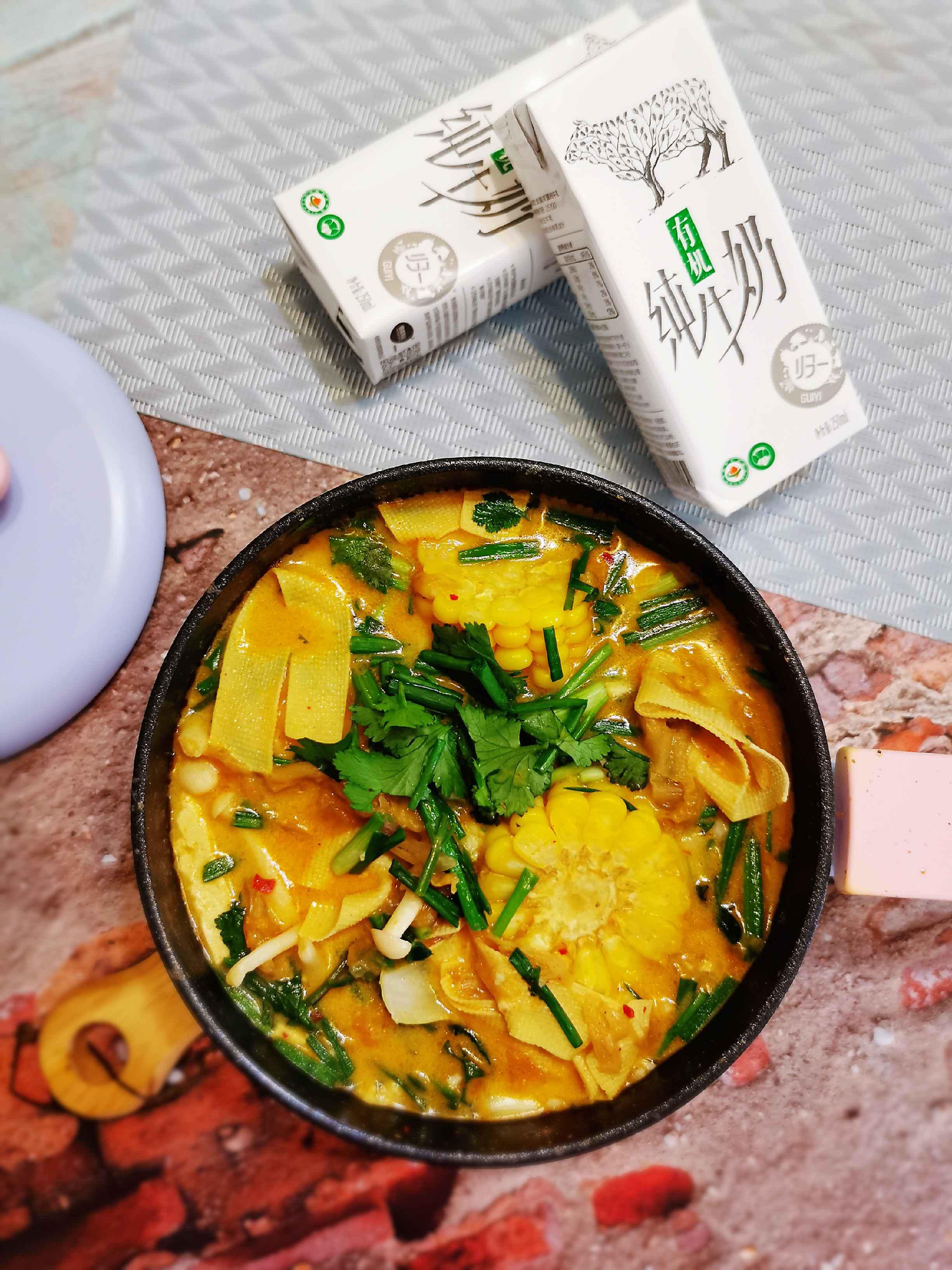 牛奶冒菜，一個人有儀式感的火鍋的做法-奶香味煮菜譜