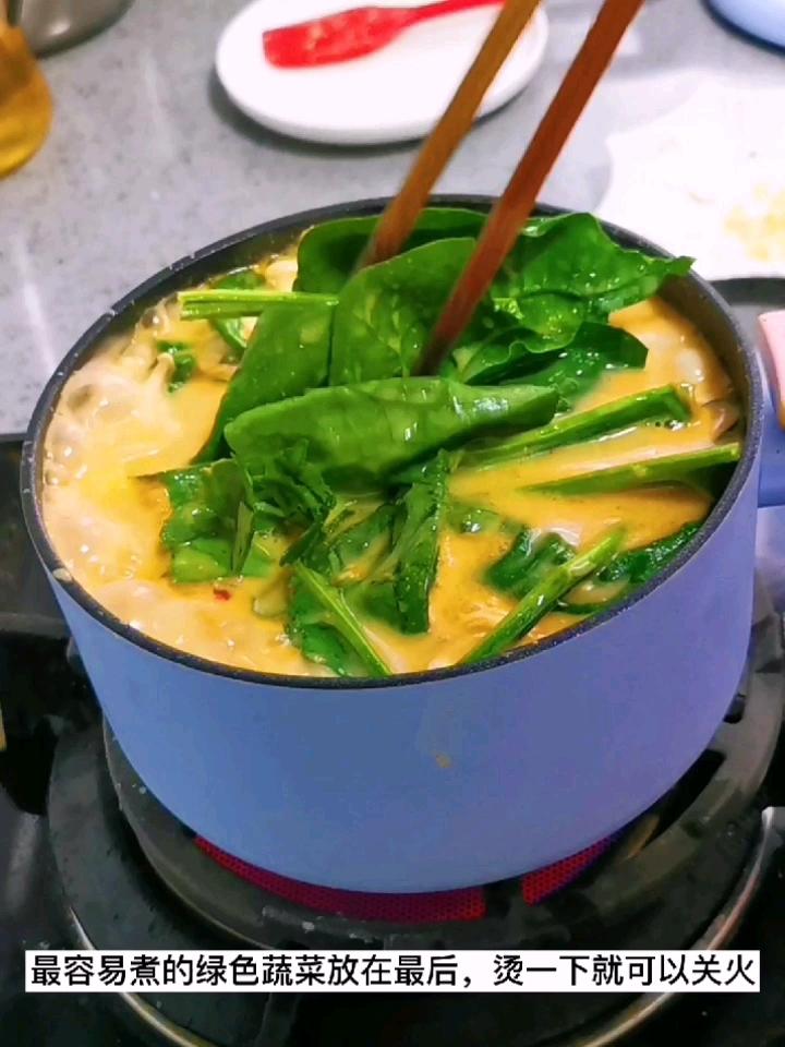 牛奶冒菜，一個人有儀式感的火鍋的做法-奶香味煮菜譜