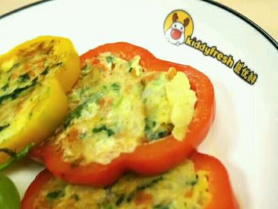 彩椒蝦蛋餅的做法-其他口味煎菜譜