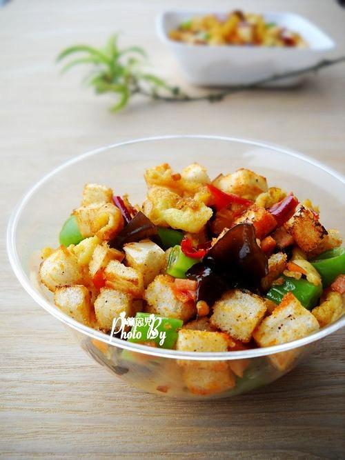 醬香饅頭炒雞蛋的做法-家常味炒菜譜