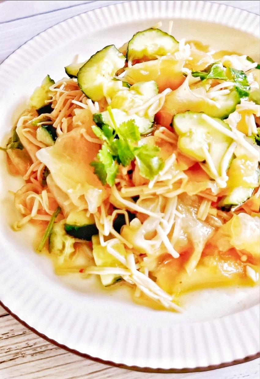 低脂低卡營養美味的什錦大拌菜的做法-酸辣味拌菜譜