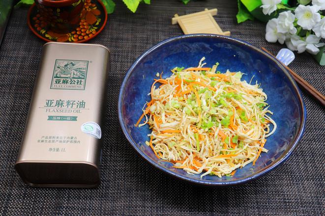 亞麻籽油涼拌雞絲的做法-魚香味拌菜譜