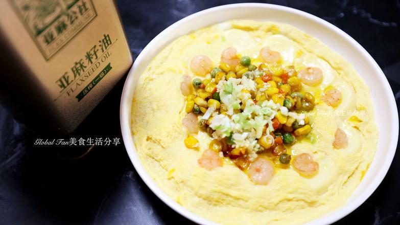 芙蓉蛋羹蝦的做法-咸鮮味蒸菜譜