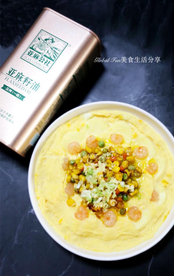 芙蓉蛋羹蝦的做法-咸鮮味蒸菜譜