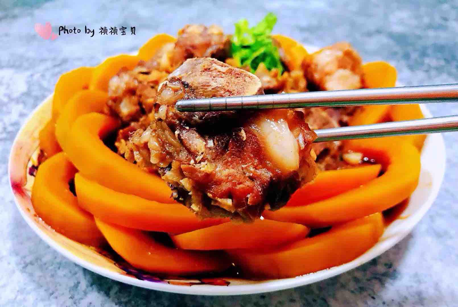 排骨蒸南瓜的做法-咸鮮味蒸菜譜-易網健康養生網 排骨蒸南瓜的做法-咸鮮味蒸菜譜