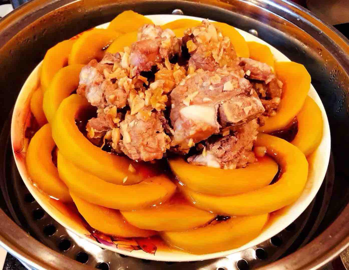 排骨蒸南瓜的做法-咸鮮味蒸菜譜-易網健康養生網 排骨蒸南瓜的做法-咸鮮味蒸菜譜