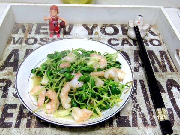 蝦仁炒豆苗的做法-家常味炒菜譜