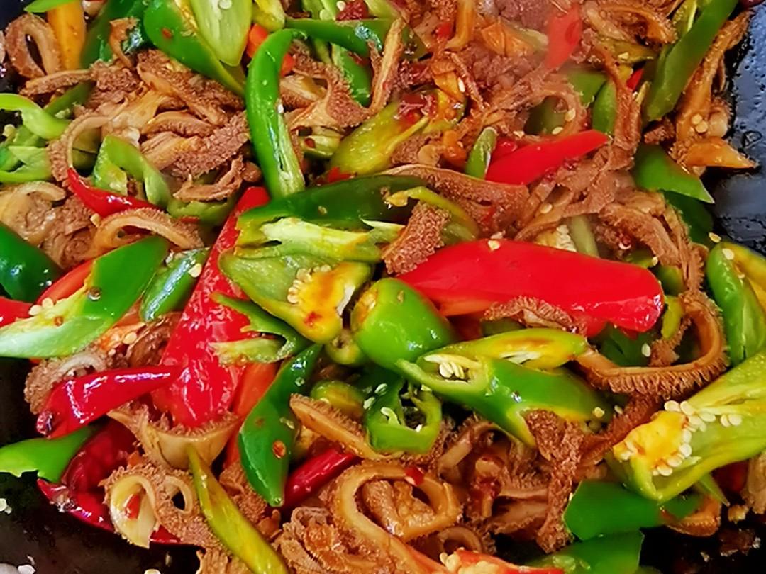 毛肚不要只來燙火鍋，做成香辣味，又嫩又脆又下飯的做法-香辣味炒菜譜