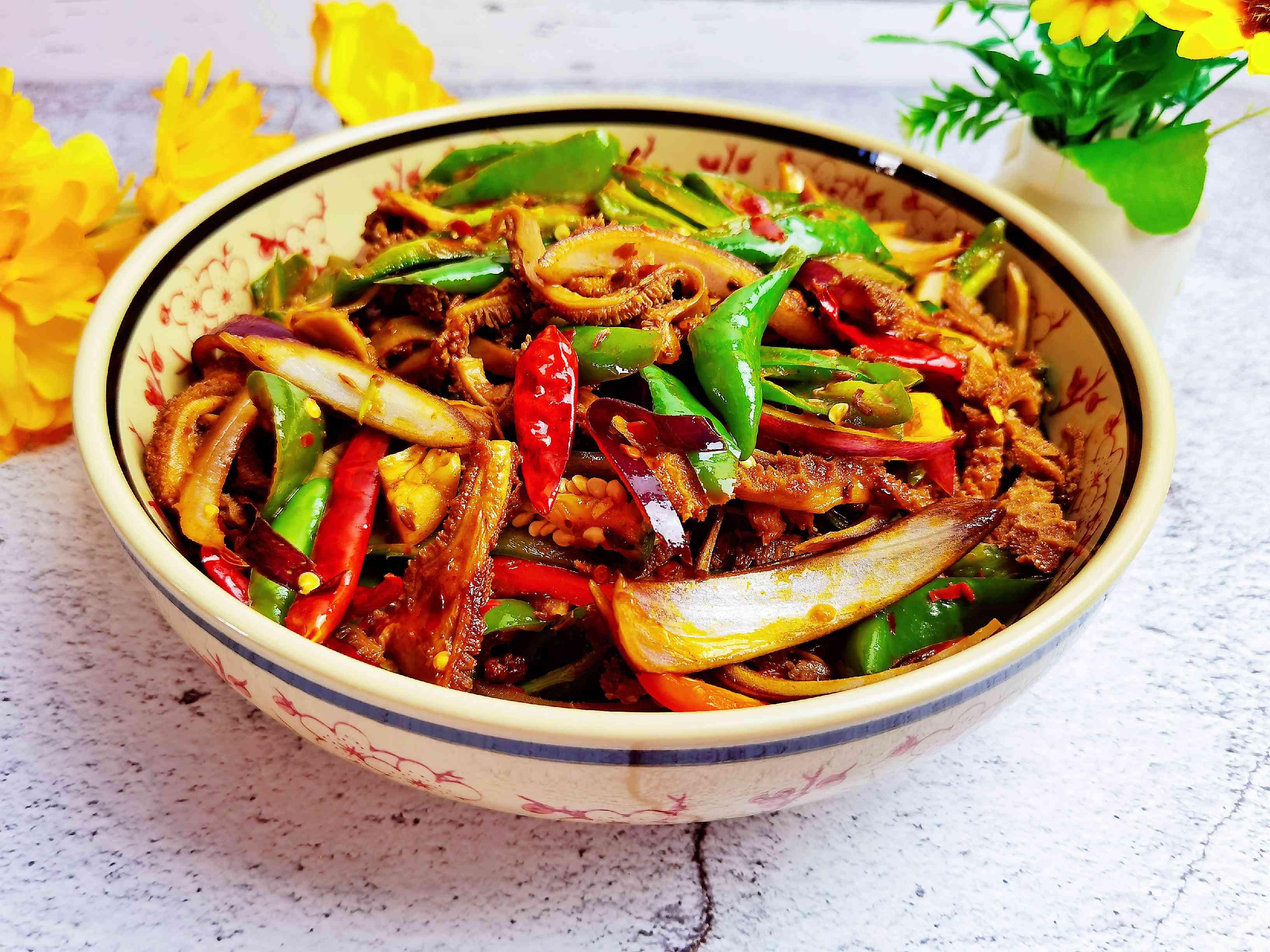 毛肚不要只來燙火鍋，做成香辣味，又嫩又脆又下飯的做法-香辣味炒菜譜