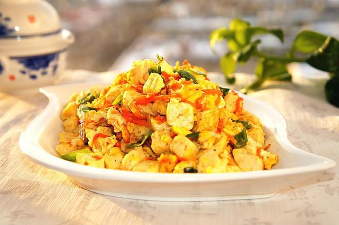 豆腐炒雞蛋的做法-家常味炒菜譜