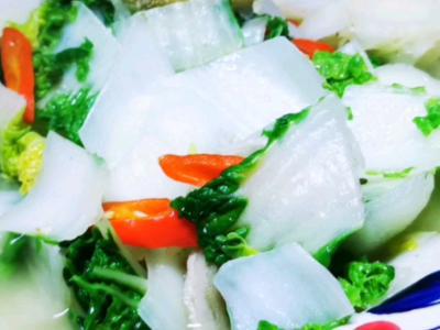 牛肚炒奶油白菜的做法-家常味炒菜譜