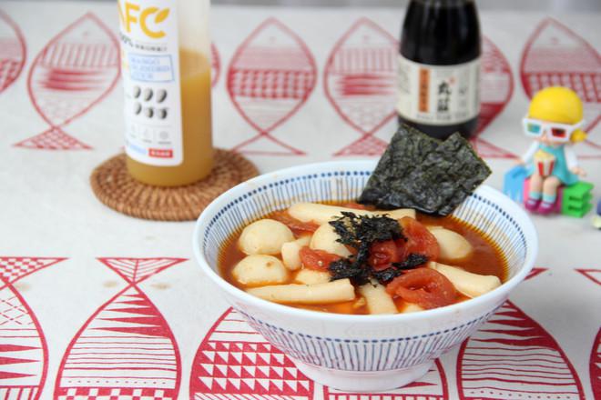 番茄魚丸湯年糕的做法-家常味煮菜譜