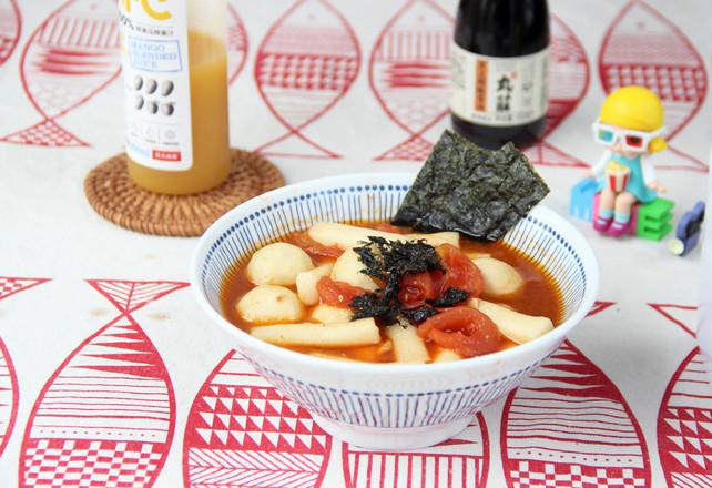 番茄魚丸湯年糕的做法-家常味煮菜譜