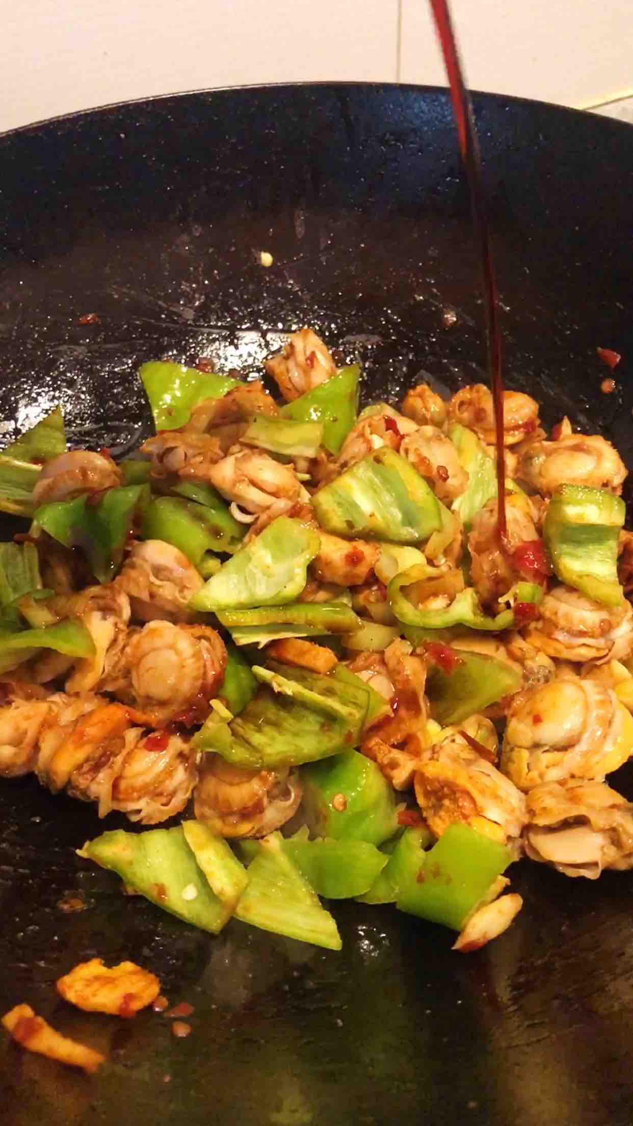 香辣扇貝肉的做法-咸鮮味炒菜譜