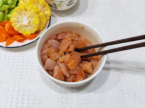 西藍花玉米烤雞胸肉的做法-咸鮮味烤菜譜